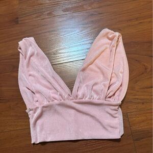 Pink Velvet Top